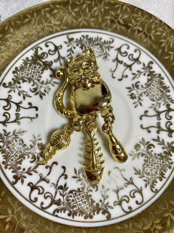 Broche chat vintage