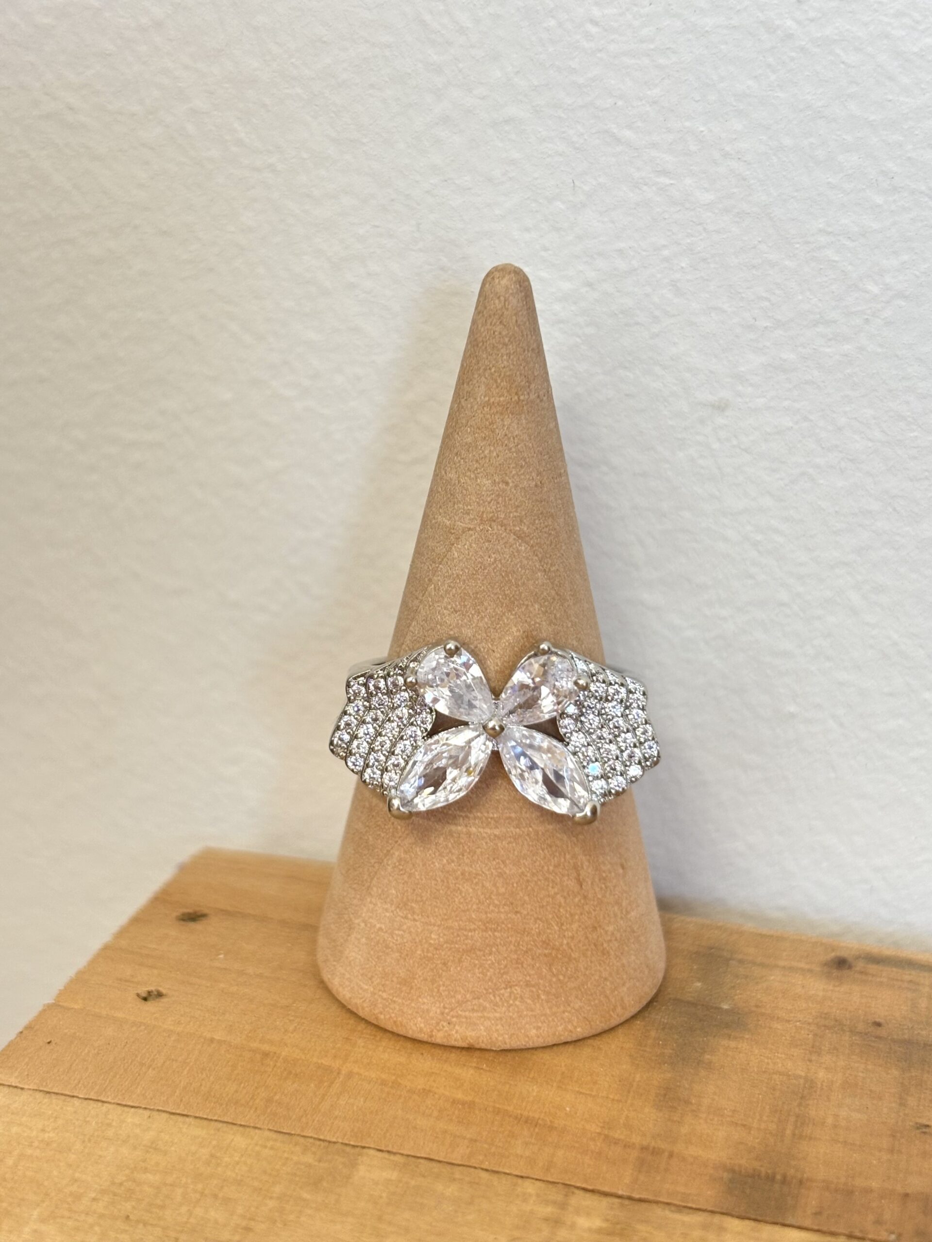 Bague papillon en zirconium. – Image 3