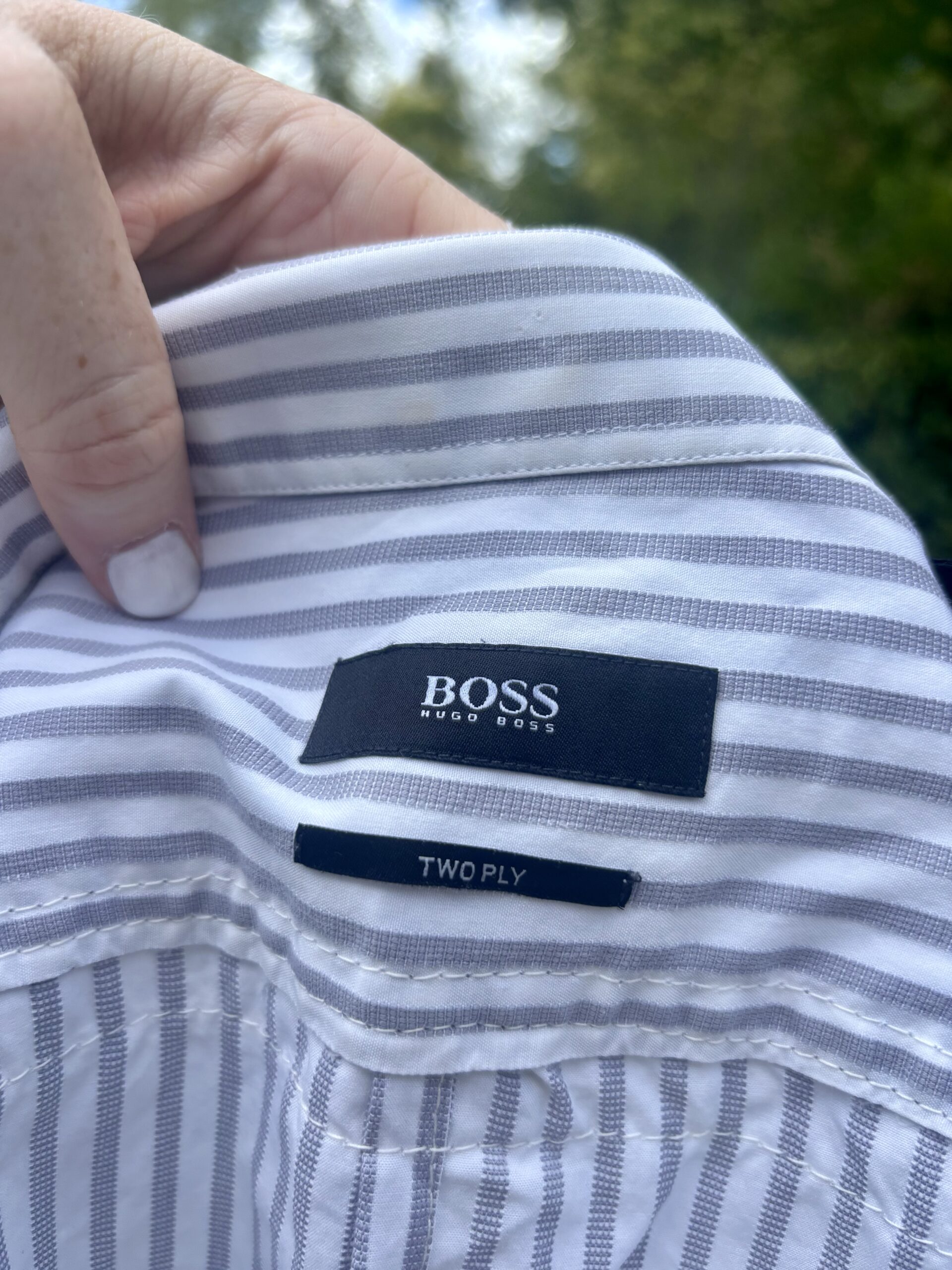 Chemise upcyclé, Hugo Boss. – Image 4