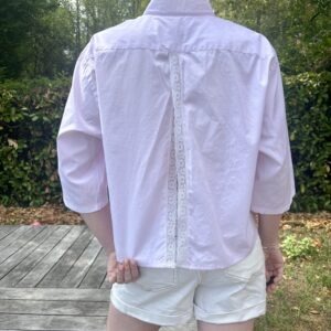 Chemise upcyclé, rose poudrée.