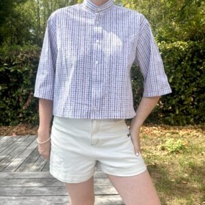 Chemise vintage, upcyclé, vichy.