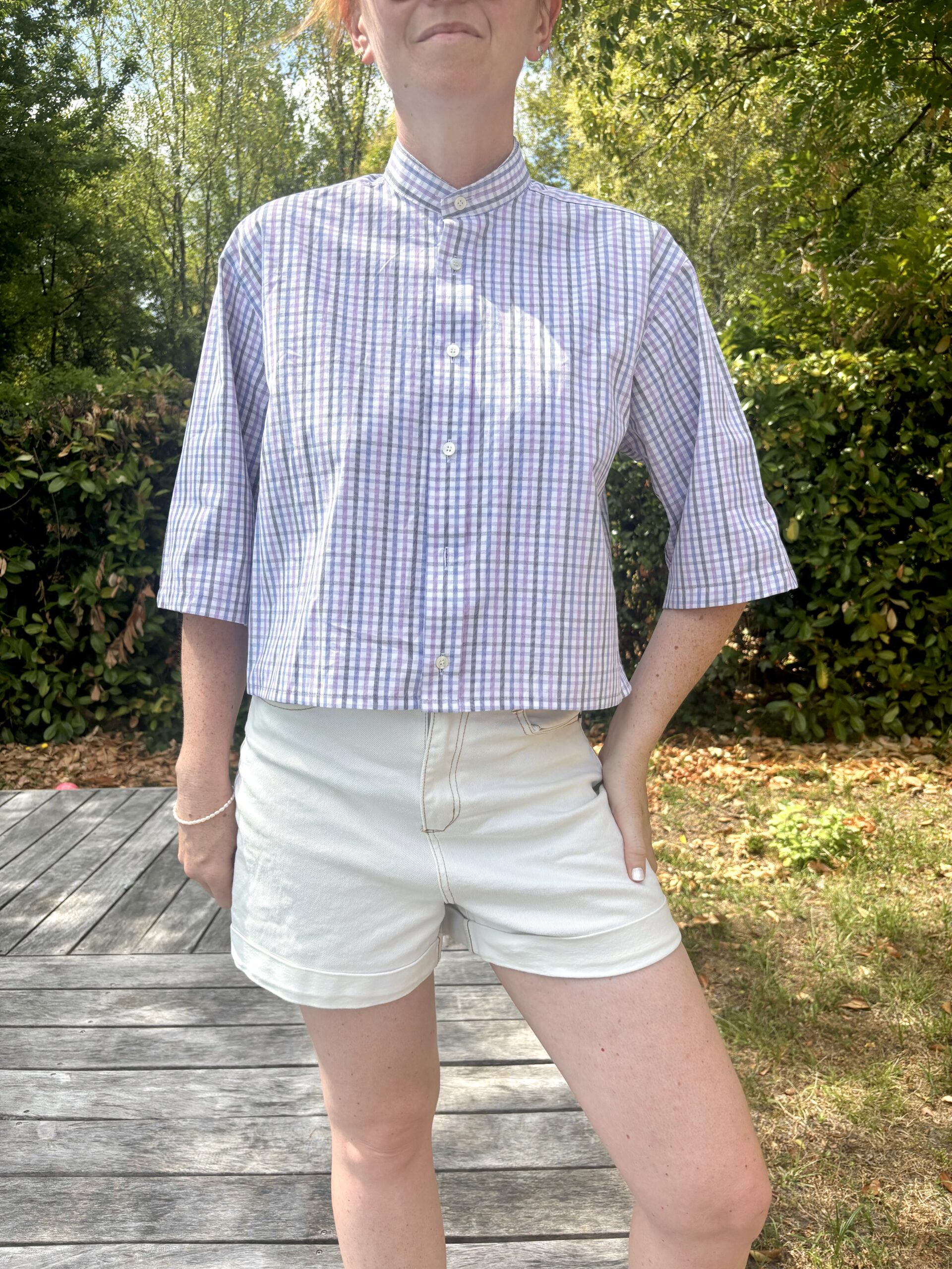 Chemise vintage, upcyclé, vichy.